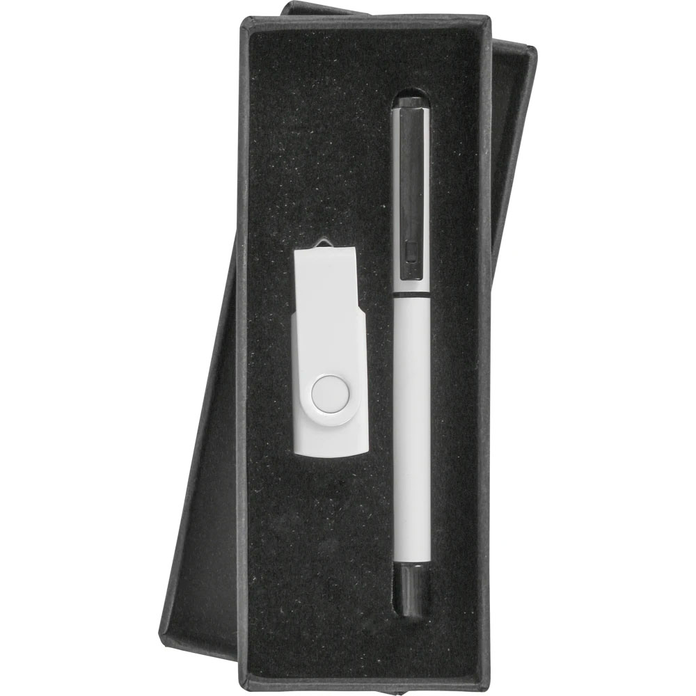 9210_beyaz 9210-16GB-B USB Kalem Set - Görsel 1