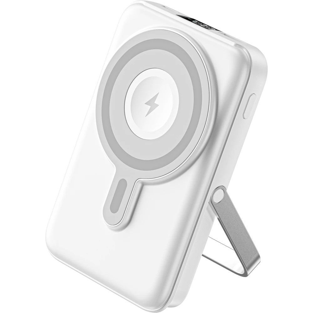 pwb-160_beyaz_stand PWB-160-B MagSafe Powerbank - Görsel 1